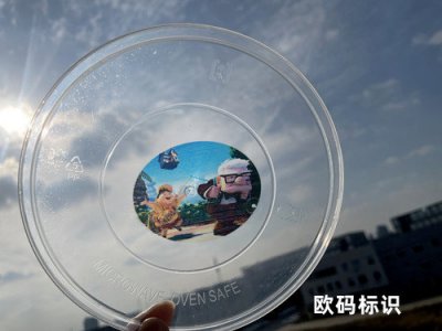 餐盒彩色高速UV打印机 -- 苏州欧码标识